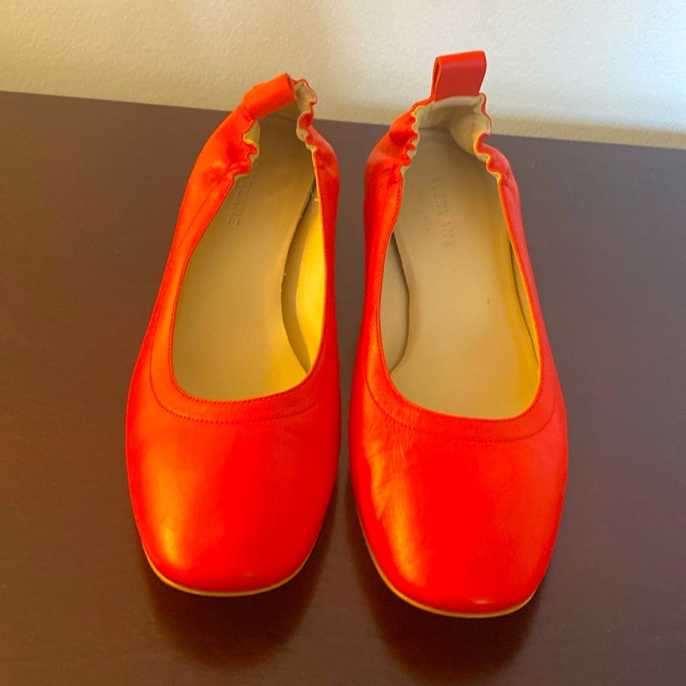 Everlane Red Block Leather Pump Size 7.5
